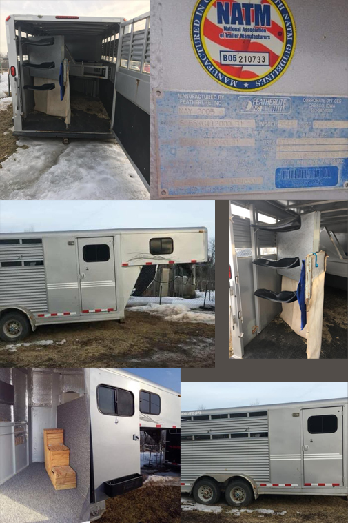 steel featherlite trailer